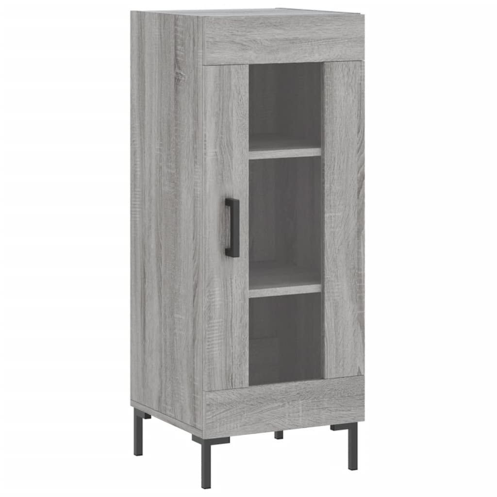 VidaXL Dressoir 34,5x34x90 cm bewerkt hout grijs sonoma eikenkleurig