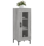VidaXL Dressoir 34,5x34x90 cm bewerkt hout grijs sonoma eikenkleurig