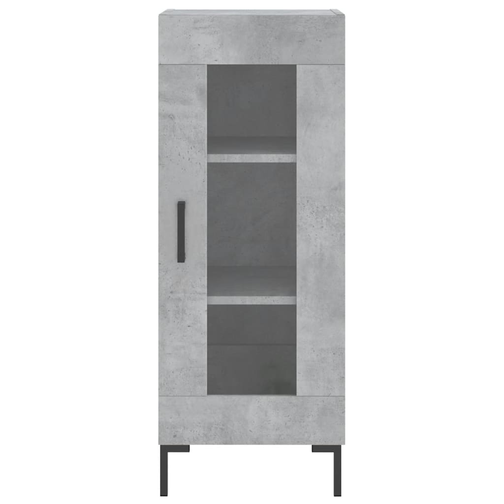 VidaXL Dressoir 34,5x34x90 cm bewerkt hout betongrijs