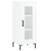 VidaXL Dressoir 34,5x34x90 cm bewerkt hout hoogglans wit