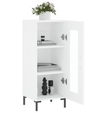VidaXL Dressoir 34,5x34x90 cm bewerkt hout wit