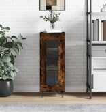 VidaXL Dressoir 34,5x34x90 cm bewerkt hout gerookt eiken