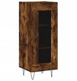 VidaXL Dressoir 34,5x34x90 cm bewerkt hout gerookt eiken