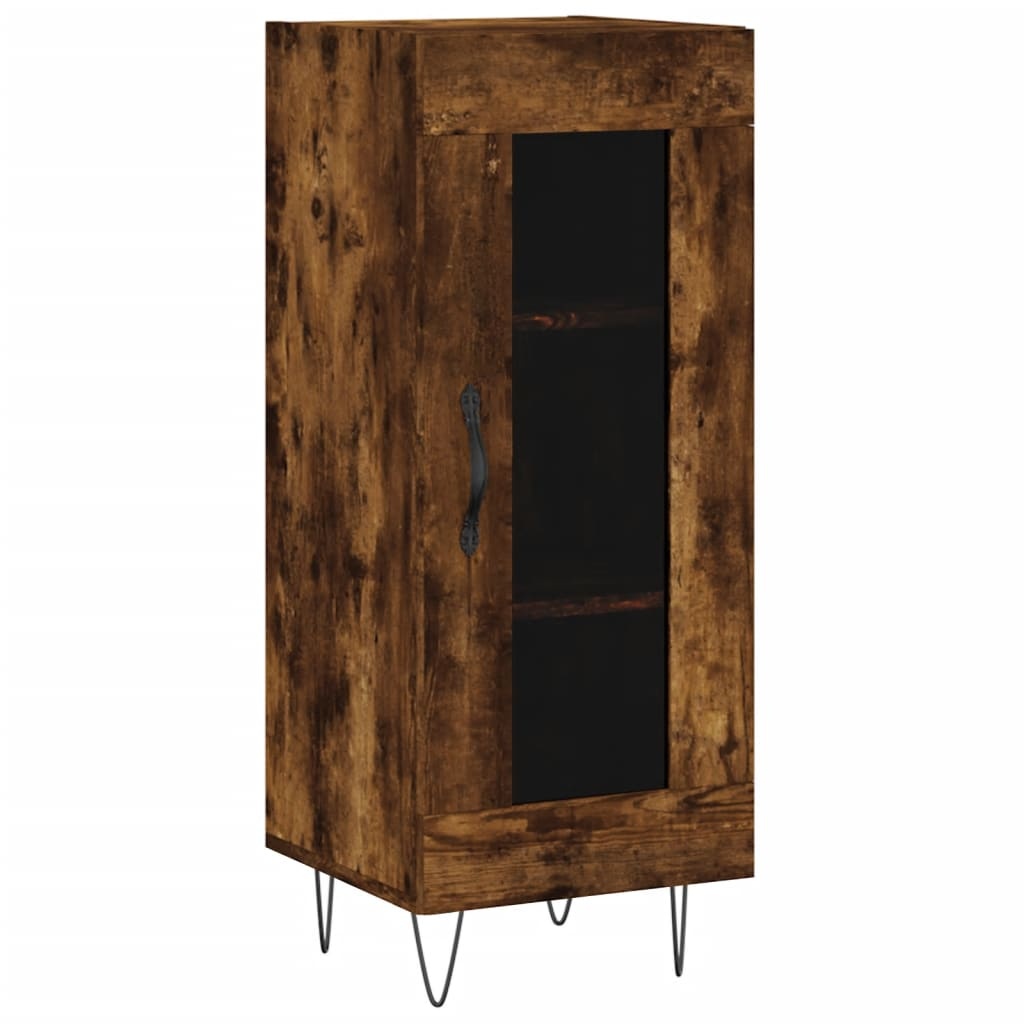 VidaXL Dressoir 34,5x34x90 cm bewerkt hout gerookt eiken