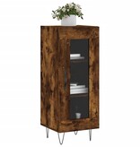 VidaXL Dressoir 34,5x34x90 cm bewerkt hout gerookt eiken