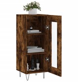 VidaXL Dressoir 34,5x34x90 cm bewerkt hout gerookt eiken
