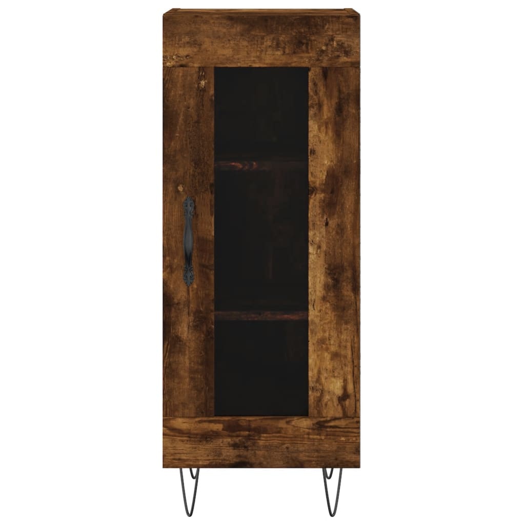 VidaXL Dressoir 34,5x34x90 cm bewerkt hout gerookt eiken