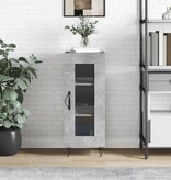 VidaXL Dressoir 34,5x34x90 cm bewerkt hout betongrijs
