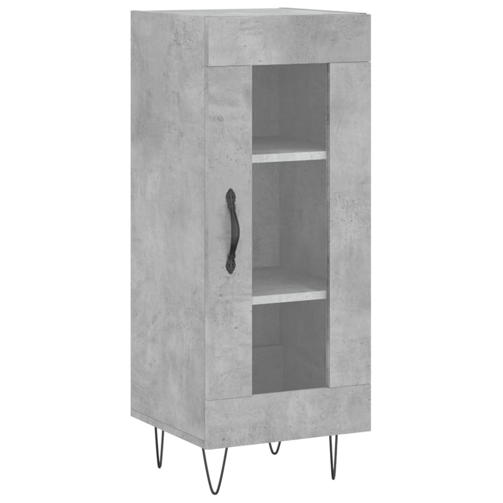 VidaXL Dressoir 34,5x34x90 cm bewerkt hout betongrijs