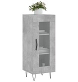 VidaXL Dressoir 34,5x34x90 cm bewerkt hout betongrijs