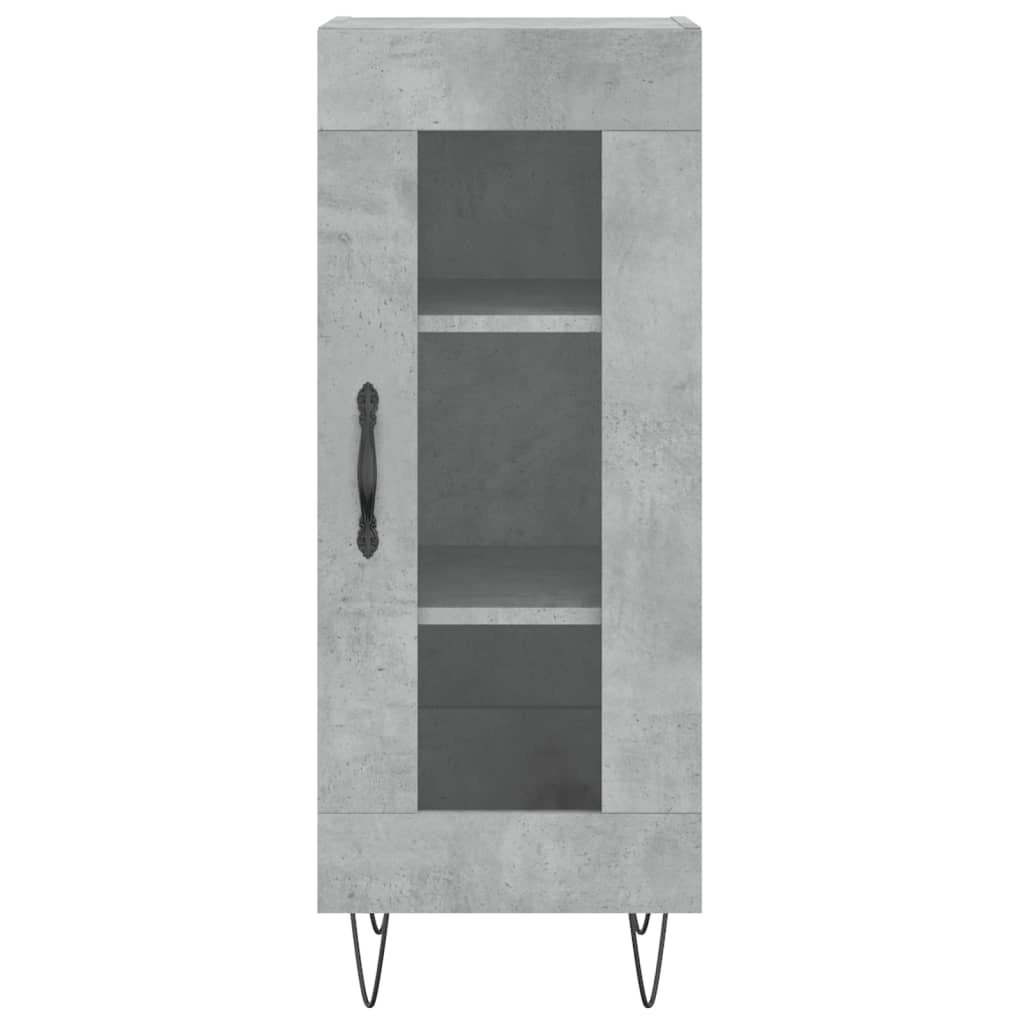 VidaXL Dressoir 34,5x34x90 cm bewerkt hout betongrijs