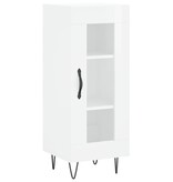 VidaXL Dressoir 34,5x34x90 cm bewerkt hout hoogglans wit