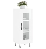 VidaXL Dressoir 34,5x34x90 cm bewerkt hout hoogglans wit