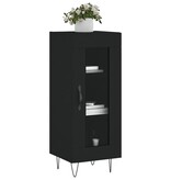 VidaXL Dressoir 34,5x34x90 cm bewerkt hout zwart