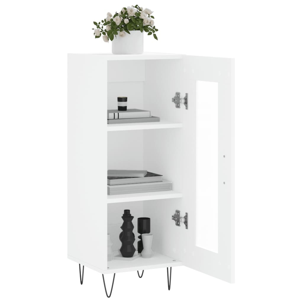 VidaXL Dressoir 34,5x34x90 cm bewerkt hout wit
