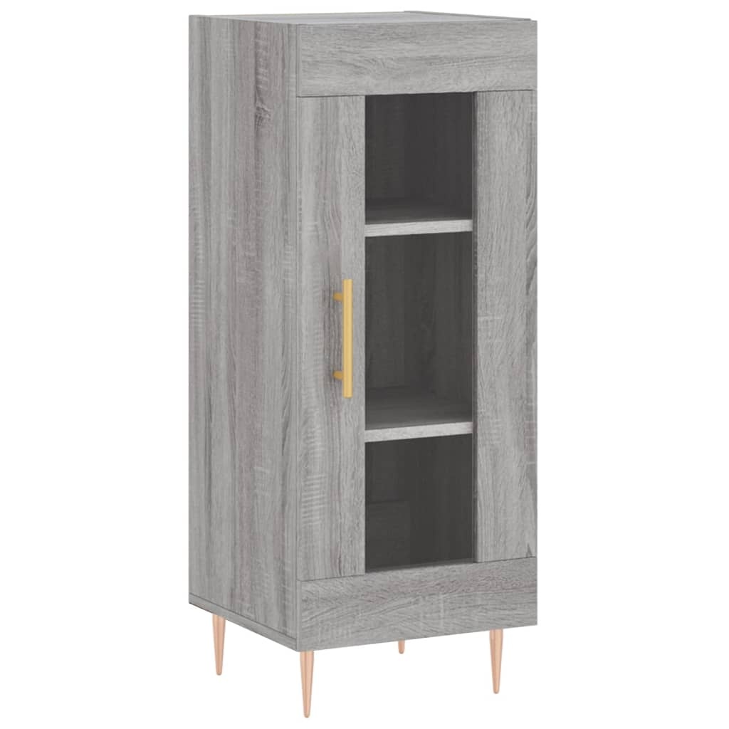 VidaXL Dressoir 34,5x34x90 cm bewerkt hout grijs sonoma eikenkleurig