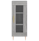 VidaXL Dressoir 34,5x34x90 cm bewerkt hout grijs sonoma eikenkleurig