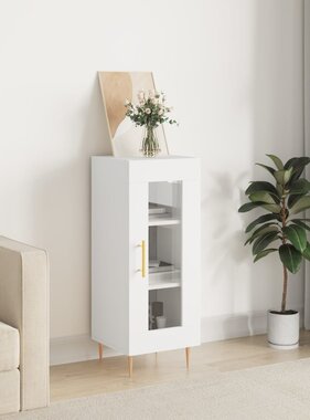 VidaXL Dressoir 34,5x34x90 cm bewerkt hout wit