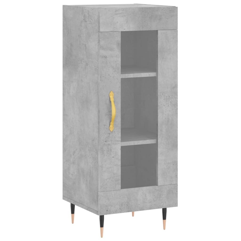 VidaXL Dressoir 34,5x34x90 cm bewerkt hout betongrijs