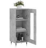 VidaXL Dressoir 34,5x34x90 cm bewerkt hout betongrijs
