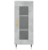 VidaXL Dressoir 34,5x34x90 cm bewerkt hout betongrijs