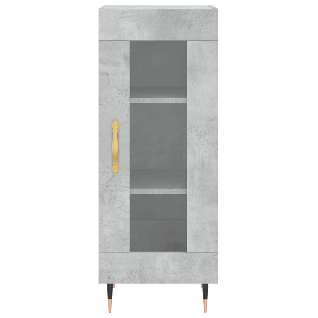 VidaXL Dressoir 34,5x34x90 cm bewerkt hout betongrijs