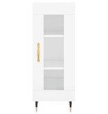 VidaXL Dressoir 34,5x34x90 cm bewerkt hout hoogglans wit