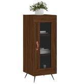 VidaXL Dressoir 34,5x34x90 cm bewerkt hout bruineikenkleurig