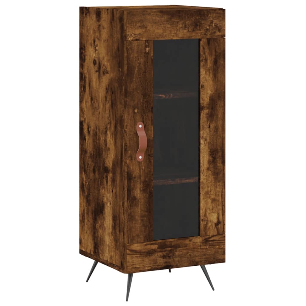 VidaXL Dressoir 34,5x34x90 cm bewerkt hout gerookt eiken