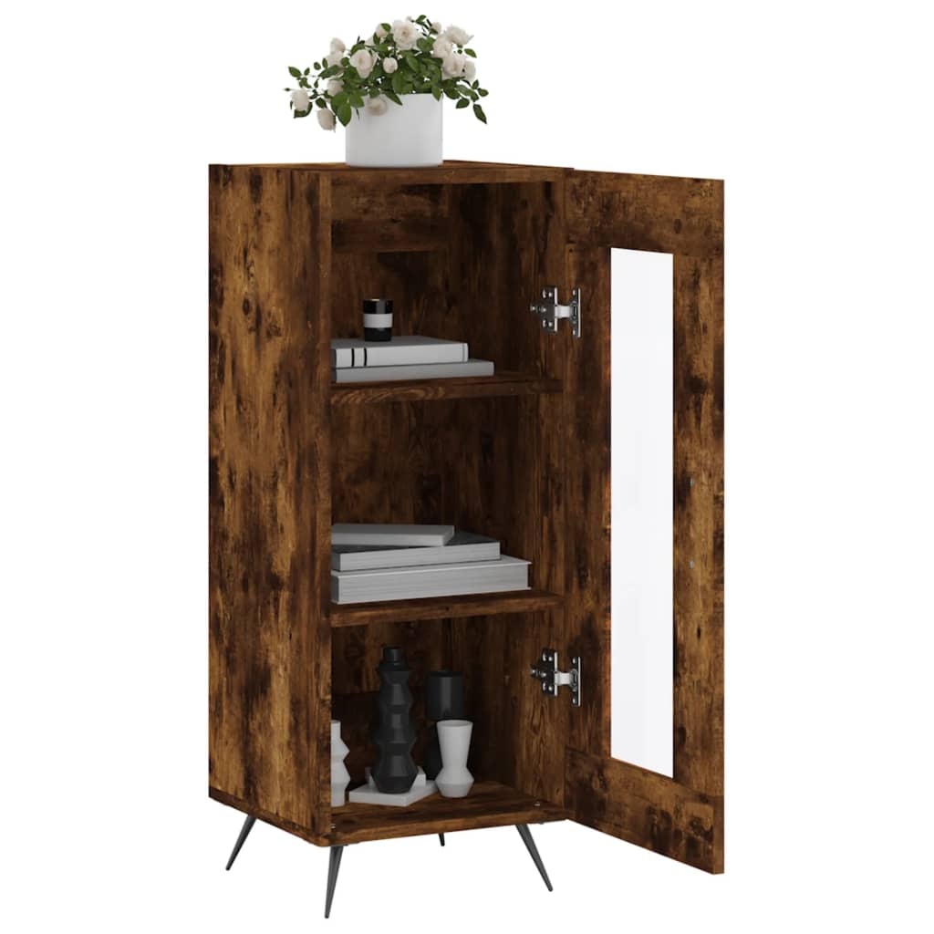 VidaXL Dressoir 34,5x34x90 cm bewerkt hout gerookt eiken