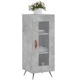 VidaXL Dressoir 34,5x34x90 cm bewerkt hout betongrijs