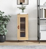 VidaXL Dressoir 34,5x34x90 cm bewerkt hout sonoma eiken