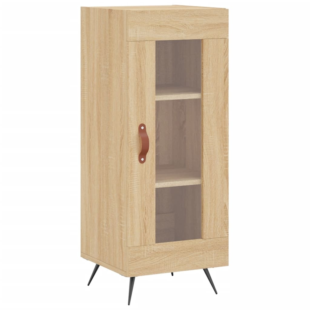 VidaXL Dressoir 34,5x34x90 cm bewerkt hout sonoma eiken