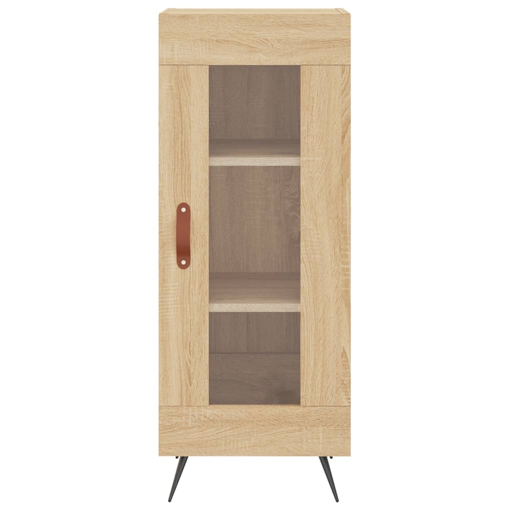 vidaXL Dressoir 34,5x34x90 cm bewerkt hout sonoma eiken