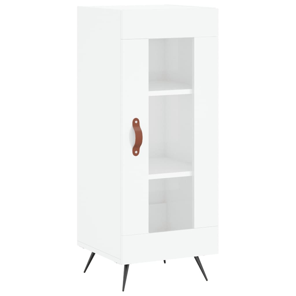 VidaXL Dressoir 34,5x34x90 cm bewerkt hout hoogglans wit
