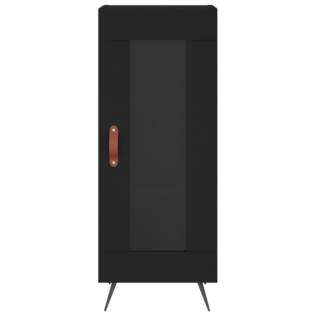 VidaXL Dressoir 34,5x34x90 cm bewerkt hout zwart