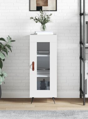 VidaXL Dressoir 34,5x34x90 cm bewerkt hout wit