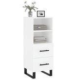 VidaXL Dressoir 34,5x34x90 cm bewerkt hout wit