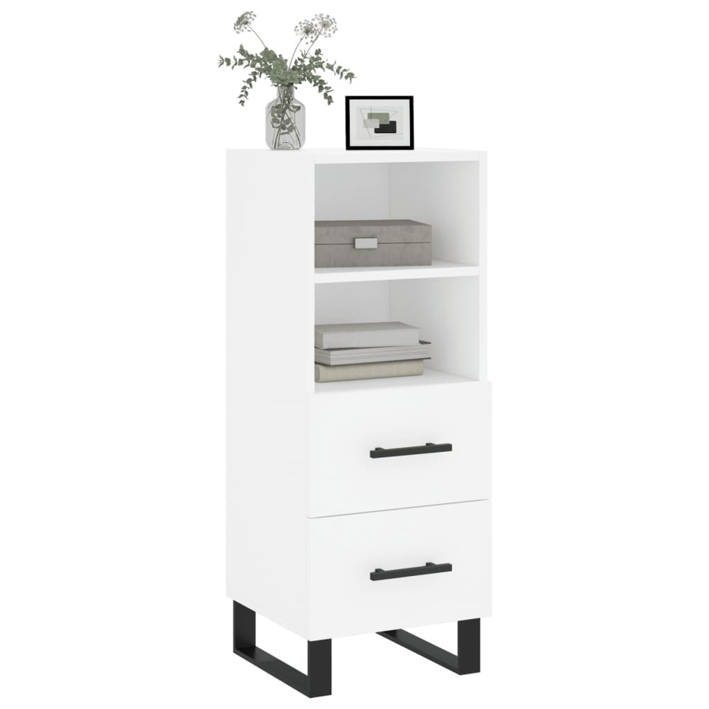 VidaXL Dressoir 34,5x34x90 cm bewerkt hout wit