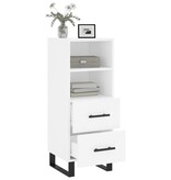 VidaXL Dressoir 34,5x34x90 cm bewerkt hout wit
