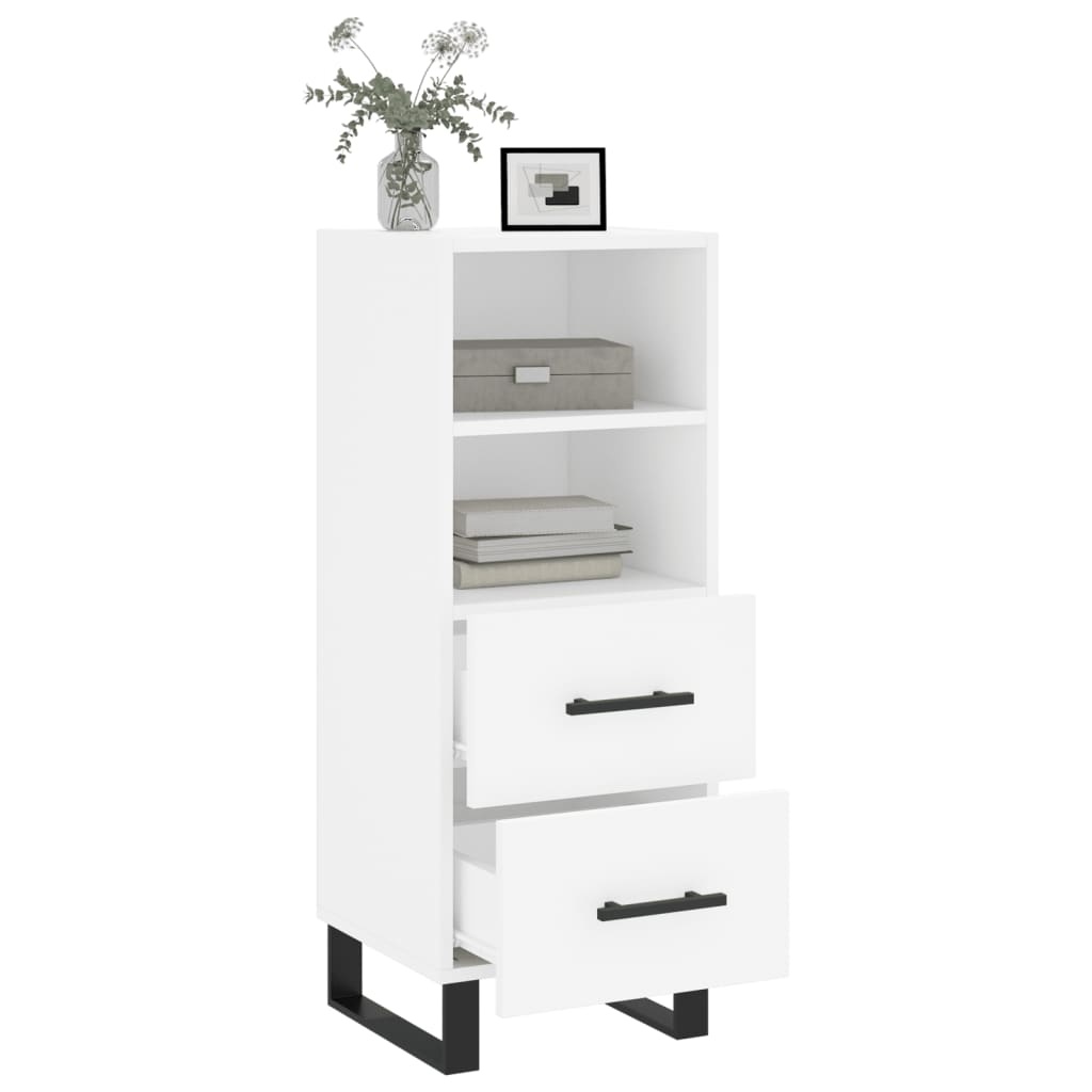 VidaXL Dressoir 34,5x34x90 cm bewerkt hout wit