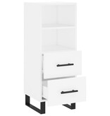 VidaXL Dressoir 34,5x34x90 cm bewerkt hout wit