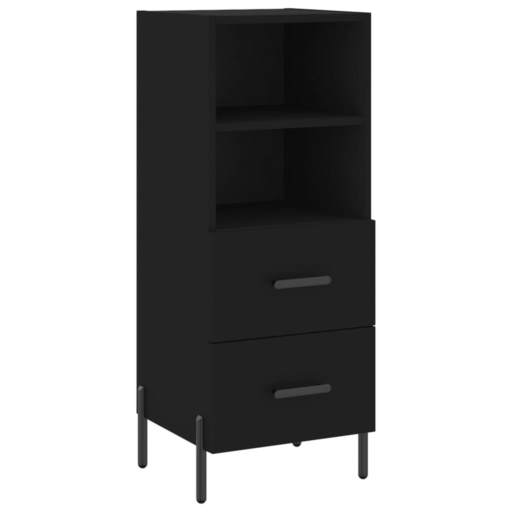 VidaXL Dressoir 34,5x34x90 cm bewerkt hout zwart