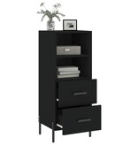 VidaXL Dressoir 34,5x34x90 cm bewerkt hout zwart