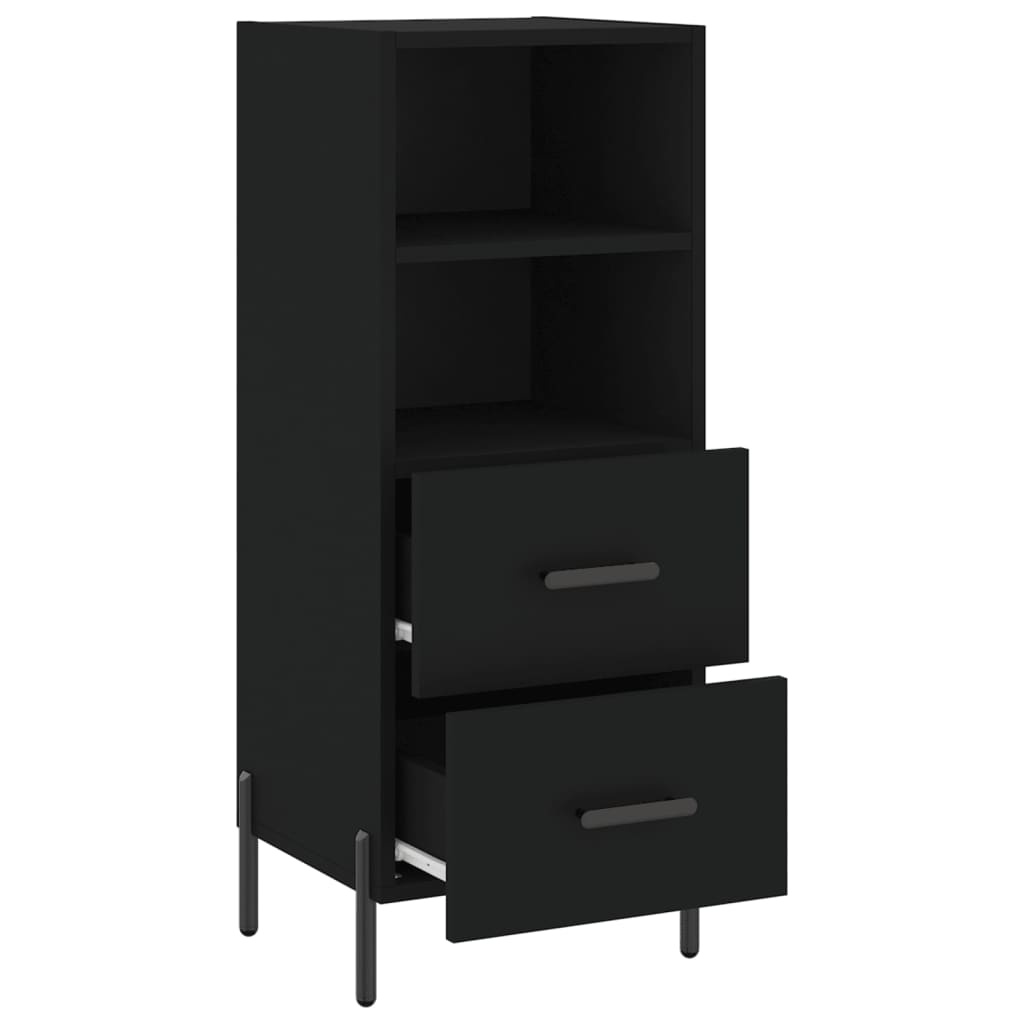 VidaXL Dressoir 34,5x34x90 cm bewerkt hout zwart
