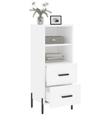 VidaXL Dressoir 34,5x34x90 cm bewerkt hout wit