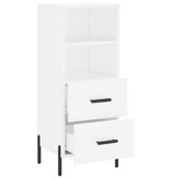 VidaXL Dressoir 34,5x34x90 cm bewerkt hout wit
