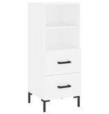 VidaXL Dressoir 34,5x34x90 cm bewerkt hout wit