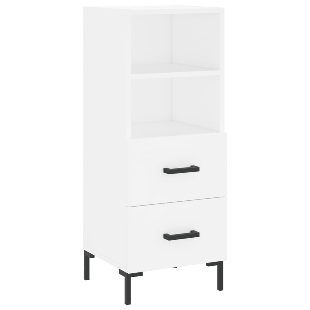 VidaXL Dressoir 34,5x34x90 cm bewerkt hout wit