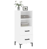 VidaXL Dressoir 34,5x34x90 cm bewerkt hout wit